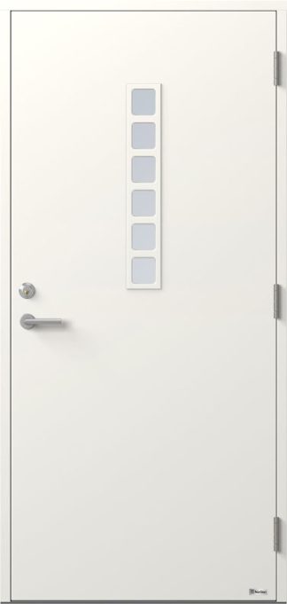 Ytterdörr BOR Rutan 831G Klarglas Vit