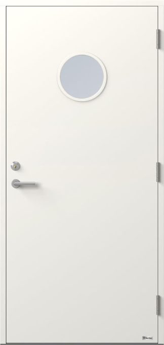 Ytterdörr BOR Planeten 836G Klarglas Vit