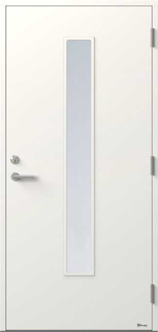 Ytterdörr BOR Linjalen 838G Klarglas Vit