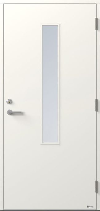 Ytterdörr Bor Dover 865g Klarglas Vit