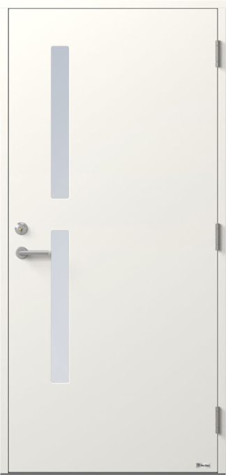 Ytterdörr BOR Pollux 832G2 Klarglas Vit