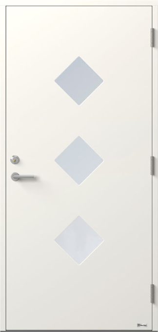 Ytterdörr Bor Gemma 837g3 Klarglas Vit