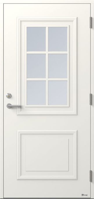 Ytterdörr BOR Venus 834G Klarglas Vit