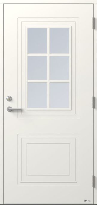 Ytterdörr BOR Vega 835G Klarglas Vit