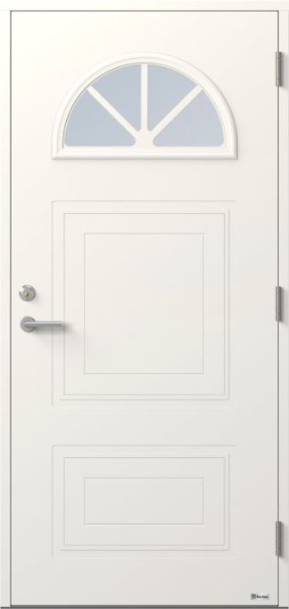 Ytterdörr BOR Skytten 843G Klarglas Vit