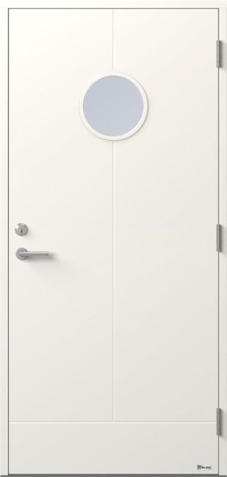 Ytterdörr Bor Björnen 848g Klarglas Vit