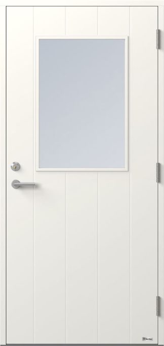 Ytterdörr BOR Stenbocken 871G Klarglas Vit