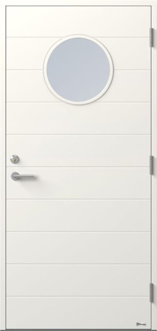 Ytterdörr BOR Väduren 872G Klarglas Vit