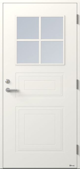 Ytterdörr BOR Räkan 875G Klarglas Vit