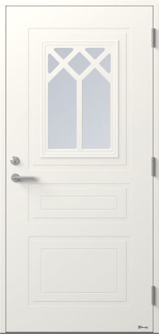 Ytterdörr BOR Pluto 892G Klarglas Vit