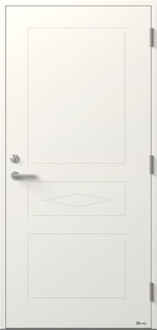 Ytterdörr BOR Tvillingarna 992 Tät Vit