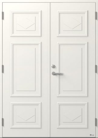 Parytterdörr Bor Diamant 373p Tät Vit