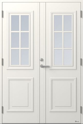 Parytterdörr BOR Venus 834PG Klarglas Vit