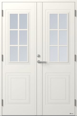 Parytterdörr BOR Vega 835PG Klarglas Vit