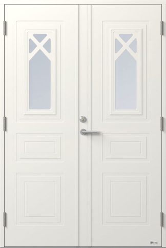 Parytterdörr Bor Pluto 892pg Klarglas Vit