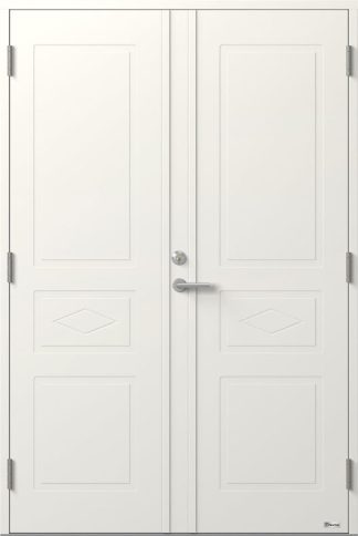 Parytterdörr Bor Tvillingarna 992p Tät Vit
