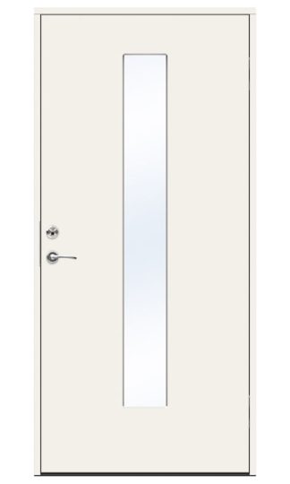 Ytterdörr Swedoor Character Tower Klarglas Vit