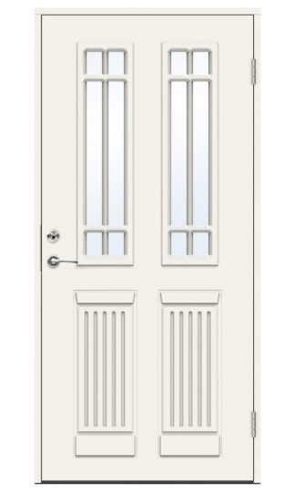 Ytterdörr Swedoor Classic Scott Dekorglas Vit