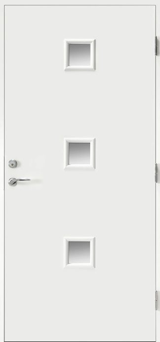 Ytterdörr Br. Johansson SY105 Klarglas Vit