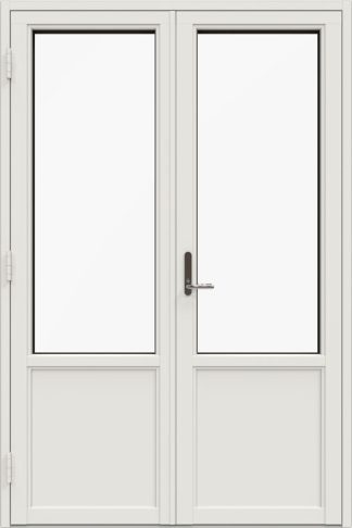 Bröstad Parfönsterdörr Nordan Ntech 3-Glas Vit Aluminium