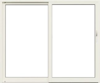 Skjutdörr Nordan Ntech 3-glas Vitmålat Trä