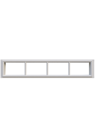 Överljus Leksandsdörren Pardörr Klarglas Vit