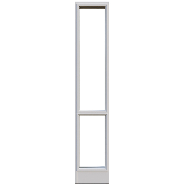 Sidoljus Leksandsdörren med post Klarglas Vit - Bild 6