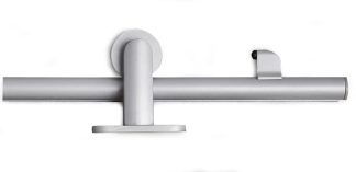 SKJUTDÖRRSBESLAG COMPACT SILVER TOPPMONTERAD