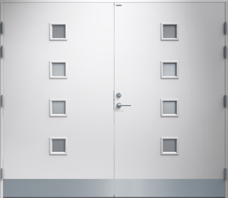 Garageport Diplomat Tanja Klarglas Vit