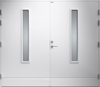 Garageport Diplomat Laila Klarglas Vit