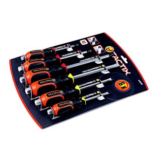 Skruvmejselset Flat/ph6 6-Del Tactix