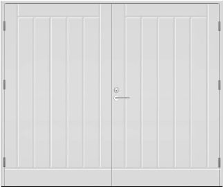 Garageport Kaski Silverstone Tät Vit