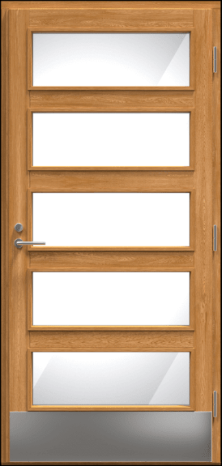 Ytterdörr Kaski Ulvsby Klarglas Laserad Furupanel