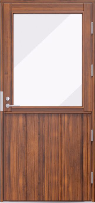 Ytterdörr Kaski Brahestad Klarglas Laserad Furupanel