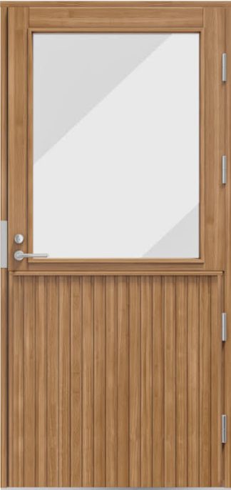 Ytterdörr Kaski Jyväskylä Klarglas Furupanel