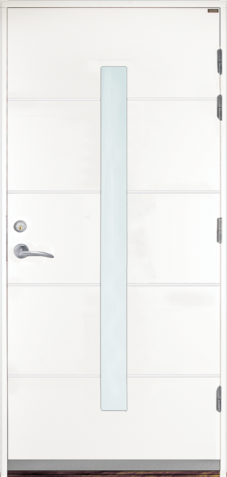 Ytterdörr Lurs Dalarö Klarglas Vit