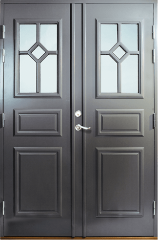 Parytterdörr Lurs Björklinge Klarglas Vit