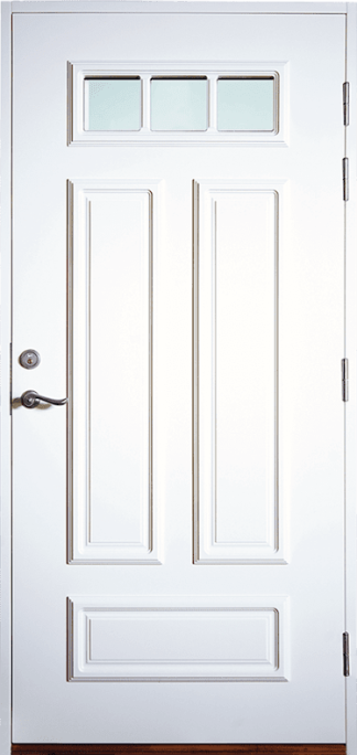 Ytterdörr Lurs Björkö Thela-glas Vit