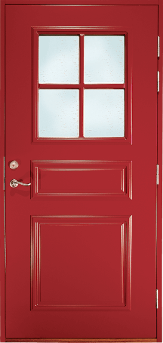 Ytterdörr Lurs Ekeby Thela-glas Vit