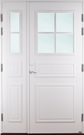 Halvparytterdörr Lurs Ekeby Klarglas Vit