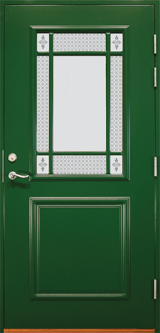 Ytterdörr Lurs Herräng Frostat Specialglas Vit