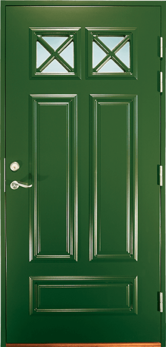 Ytterdörr Lurs Klövskär Thela-glas Vit