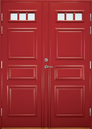 Parytterdörr Lurs Sigtuna Klarglas Vit