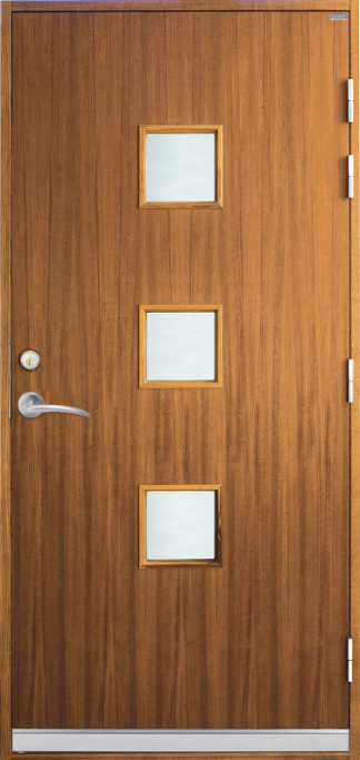 Ytterdörr Lurs Eriksdal Klarglas Teak