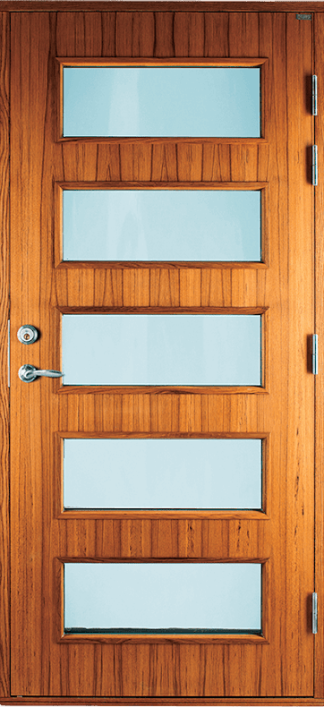 Ytterdörr Lurs Hanviken Klarglas Teak