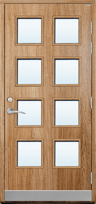 Ytterdörr Lurs Lindbacken Klarglas Ek