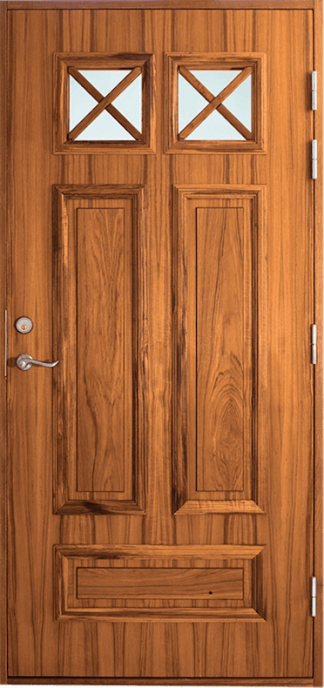 Ytterdörr Lurs Nyåker Thela-glas Teak