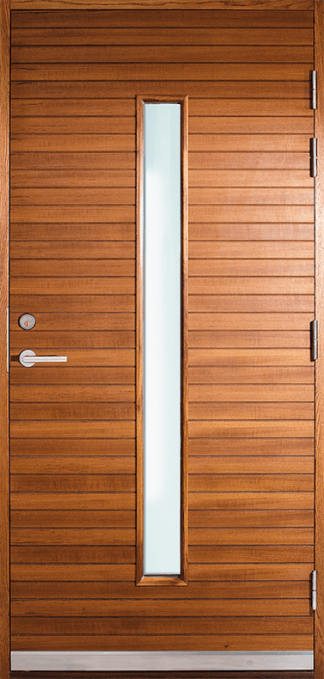 Ytterdörr Lurs Värmdö Klarglas Teak