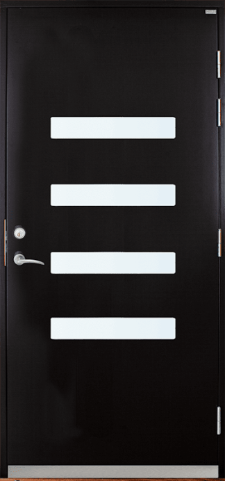 Ytterdörr Lurs Lindesvik Klarglas Vit