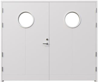 Garageport Leksandsdörren Almo Klarglas